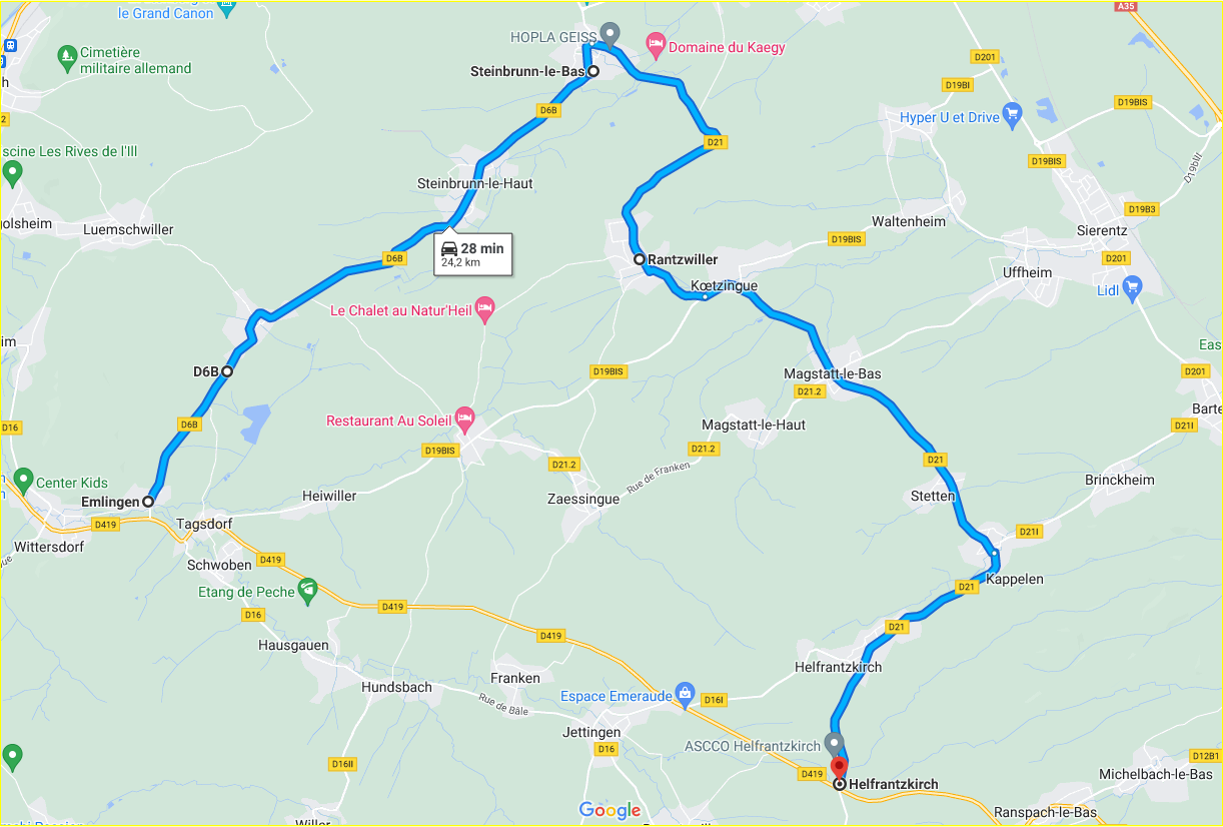 Travaux sur la RD419 à Tagsdorf Mairie de Tagsdorf