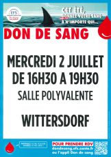 Collecte de sang à Wittersdorf
