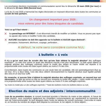 Elections municipales 2026